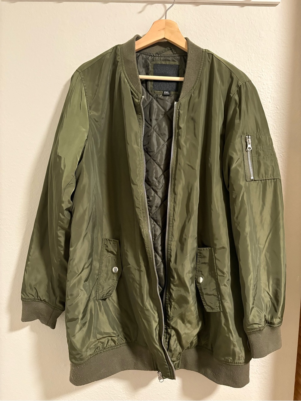 Maurices Olive Green Women's Bomber Jacket